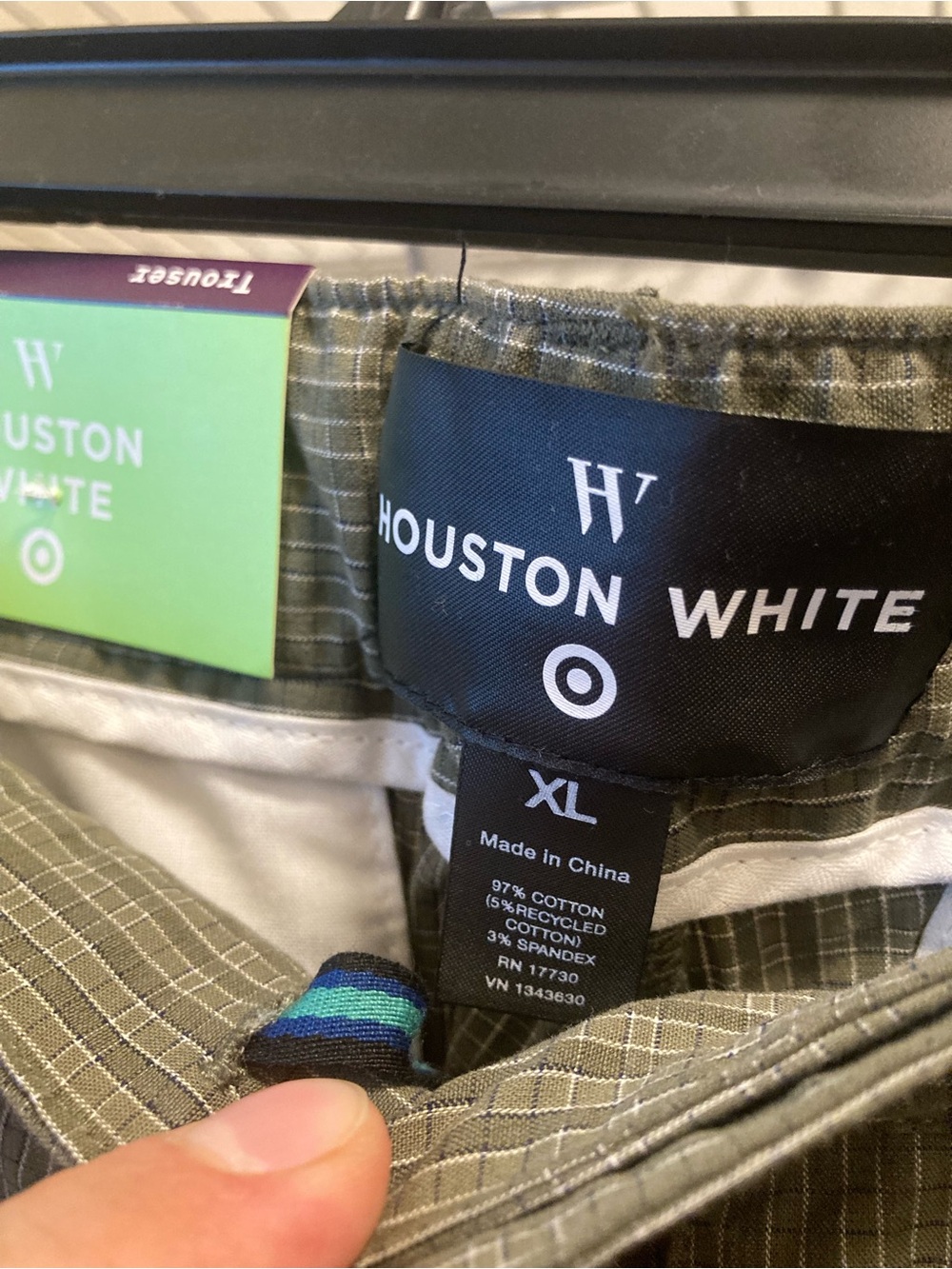 NWT Houston White 2-piece Suit: Blazer, Pants (XL / 50) Multi-Olive-Green-Plaid - Picture 8 of 9
